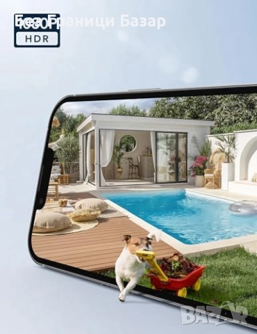 Нова Смарт камера за двор и дом 1080P, AI проследяване, облачен запис, снимка 8 - IP камери - 52630000