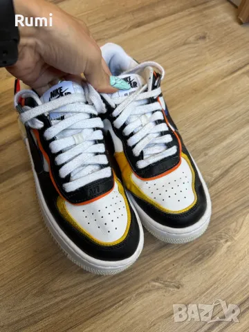 Оригинални кецове Nike Air Force 1 Shadow White Multi ! 38 н, снимка 3 - Чехли - 47323568