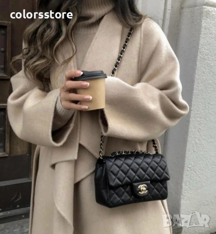 Дамска Черна чанта Ch**** кодIM12-30