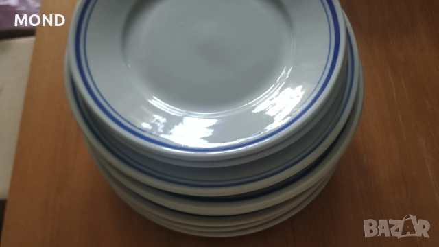 Български процелан - комплект чинии, снимка 2 - Чинии - 52866187