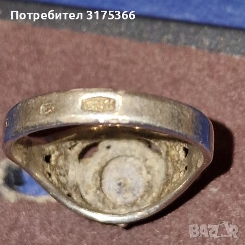 Стар сребърен пръстен  с рубин 30 те години на XX век , снимка 2 - Антикварни и старинни предмети - 45687762