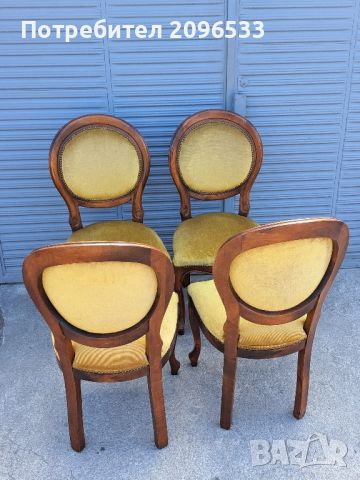 Луксозни дървени столове с тапицерия , снимка 3 - Столове - 45179764