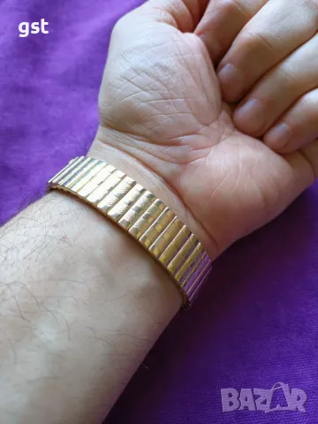 Каишка Позлата Старо Производство 1980 Часовник Ретро, снимка 1