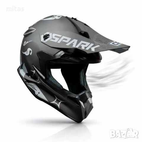 Кросова каска SPARK, Full Face, DOT Сертификат, Размер: L, снимка 5 - Аксесоари за велосипеди - 47281175