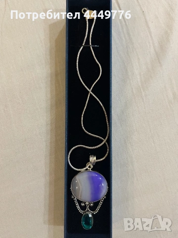 сребърно колие Odisei , снимка 2 - Колиета, медальони, синджири - 53502526