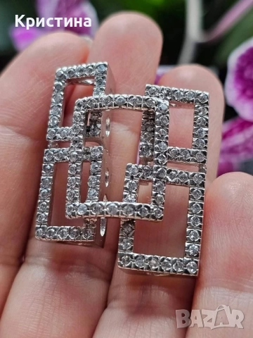 Нова масивна сребърна висулка с циркони
