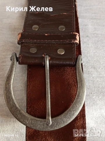 Дамски кожен колан с капси нестандартен дизайн 31087, снимка 2 - Колани - 51893550