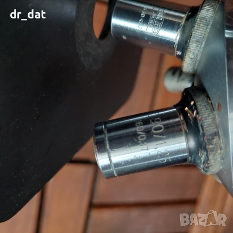 Стар микроскоп Carl Zeiss Jena, снимка 7 - Антикварни и старинни предмети - 38341458