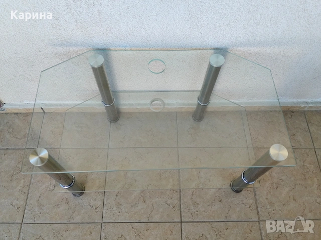 Стъклена маса за телевизор, закалено стъкло