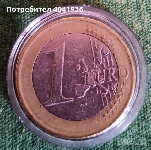 Едно евро - рядка монета с лика на крал Хуан Карлос I де Бурбон и Бурбон от 2006, снимка 2 - Нумизматика и бонистика - 44969273