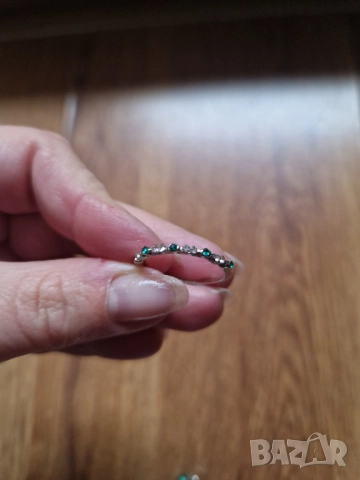 ПРОМОЦИЯ! ДВА ЗА ЕДИН пръстени със зелени камъни, снимка 11 - Пръстени - 52398681