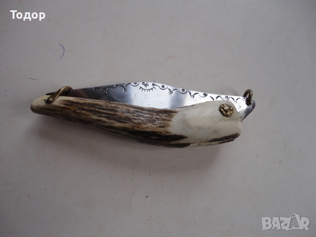 Майсторска сойка нож рог Тодор Димитров 8, снимка 8 - Ножове - 54095844