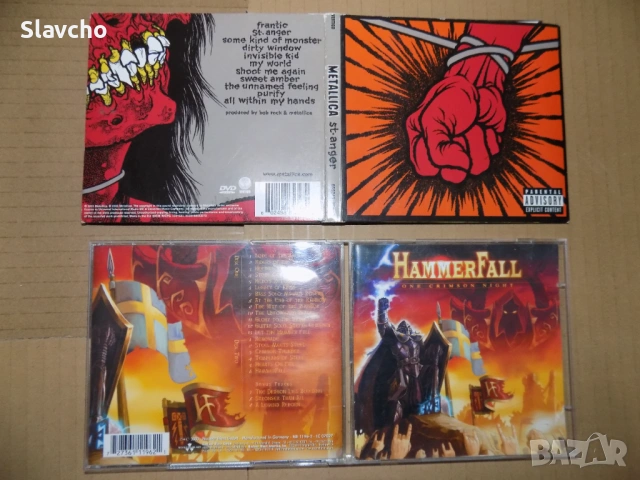 Компакт диск на - Metallica -St. Anger 2003/Hammer Fall – One Crimson Night 2003/ 2-CD