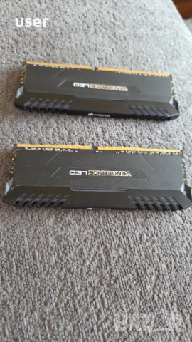 Рам памет Corsair Vengeance LED 16GB (2x8GB) DDR4 3200Mhz, снимка 4 - RAM памет - 50763016