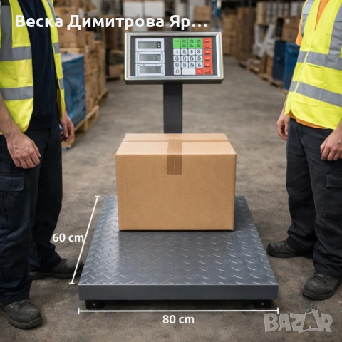 Сгъваем кантар до 1000кг - рифелова платформа, снимка 3 - Везни - 53787131