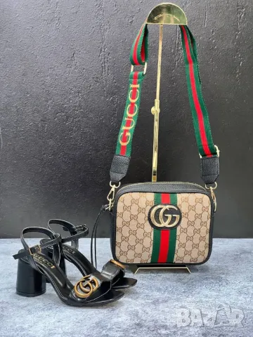 сандали на ток gucci , снимка 7 - Сандали - 49113545