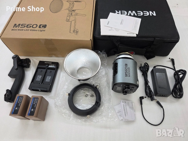 Neewer MS60C 65W RGBWW LED Видео Осветление с Батериен Комплект, снимка 13 - Светкавици, студийно осветление - 53393196