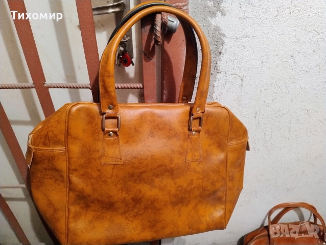 Голяма кожена чанта за път / Сак от естествена кожа, снимка 9 - Чанти - 52594140