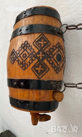 Дъбово Буре  за интериорна украса  с подарък още едно   , снимка 2 - Бидони, бурета и бъчви - 42200806