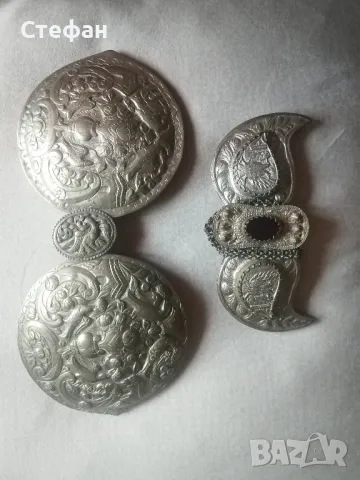 Сребърна възрожденска пафта., снимка 5 - Антикварни и старинни предмети - 48977623