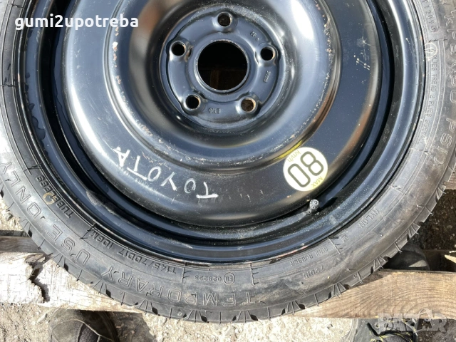 145/70/17 резервна джанта Патерица 5х114,3 Toyota Avensis T27 Suzuki Swift, снимка 3 - Гуми и джанти - 53705268