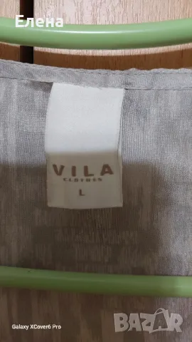 Дамска блуза VILA CLOTHES. 100% е естестаена коприна. размер L.  , снимка 8 - Потници - 46877217