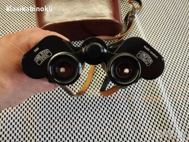 ТОП Немски Бинокъл Carl Zeiss Jena JENOPTEM-MULTI-COATED -10 х 50W-ГДР, снимка 2 - Екипировка - 53889539