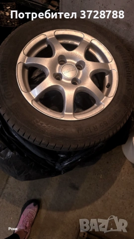 4 броя джанти с гуми, снимка 2 - Гуми и джанти - 53952350