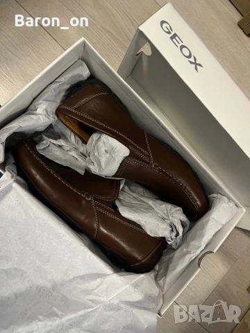 Мъжки мокасини Geox 41,5 , снимка 5 - Мокасини - 53507357