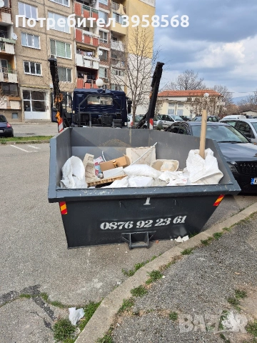 Легени/вани/контейнери под наем извозване на строителни и битови отпадъци , снимка 6 - Други услуги - 52869072
