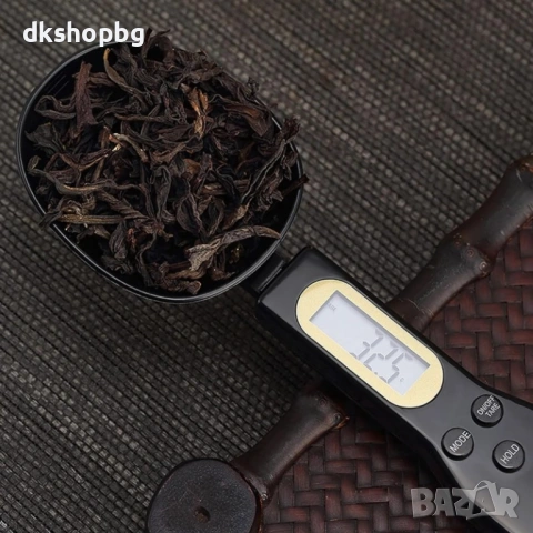 4739 Черна смарт лъжица-везна с LCD дисплей и автоматично известяване при претоварване, снимка 4 - Други стоки за дома - 54282096