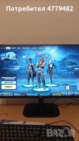 Монитор AOC 27B2H 27" Full HD IPS – Перфектно състояние (с кутия), снимка 2 - Работни компютри - 53998265