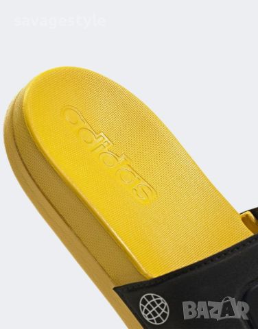 Чехли ADIDAS x Lego Adilette Comfort Slides Black/Yellow, снимка 8 - Детски джапанки - 45749856