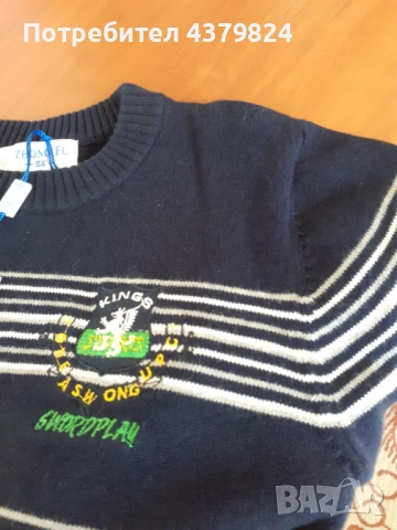 Нова  памучна  плетена жилетка за момче р.80,р.110 с этикет, снимка 3 - Детски пуловери и жилетки - 53453531