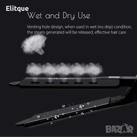 Професионална турмалинова преса за коса с йони, за всички типове коса, снимка 11 - Преси за коса - 52840574