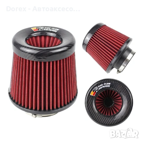 Спортен филтър с карбон -  конусовиден (Ø76 мм), снимка 6 - Аксесоари и консумативи - 53859604