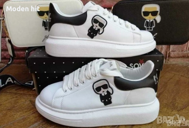 Karl Lagerfeld унисекс сникърси висок клас реплика, снимка 3 - Кецове - 52262056