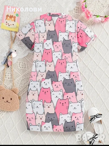 Рокля с котки, котенца - размер 11 - 12г - цена 7€ 