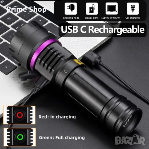 Професионален 30W UV фенер Alonefire 365nm за откриване на мръсотия , снимка 5 - Други - 53513465