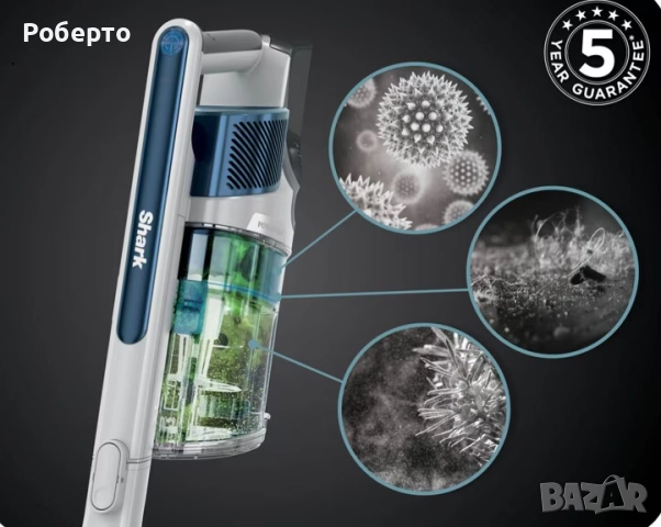 Вертикална прахосмукачка 2in1 Shark IZ380EU PowerPro , снимка 7 - Прахосмукачки - 52905786