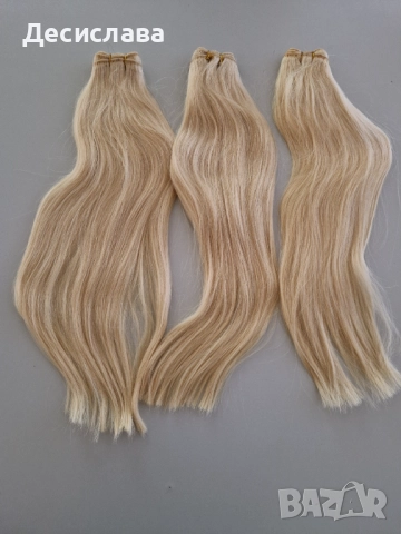 Естествена, гъста, руса коса с плътен косъм и плътни крайща., снимка 5 - Аксесоари за коса - 51482914