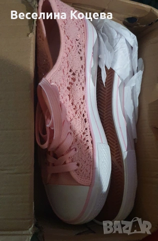 чистонови, розови кецове с дебела подметка, снимка 7 - Кецове - 54085282