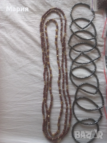 Мъниста хематит, фиби, брошки, гривни, снимка 7 - Гривни - 52845878