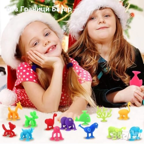 Нов Коледен календар с вендузи 24 силиконови животни изненади подаръци, снимка 9 - Образователни игри - 52698699