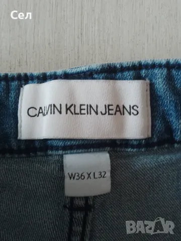 Оригинални мъжки  дънки Calvin Klein Slim 36, снимка 5 - Дънки - 47277585