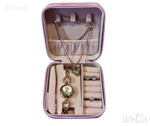 Елегантен дамски комплект 5в1, перфектният подарък за всяка дама, снимка 5 - Бижутерийни комплекти - 52596821