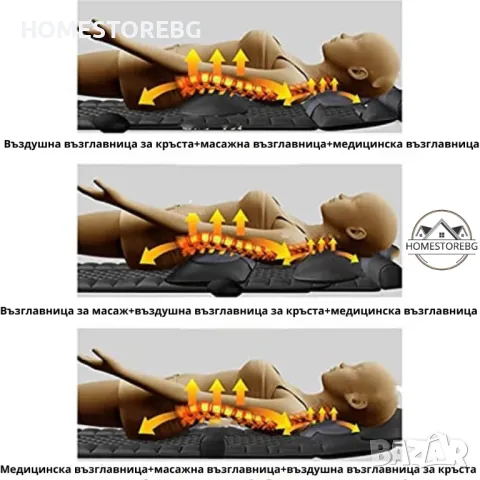 🛏️ Масажен матрак с вибрационно отопление и масаж на краката – Луксът на релаксацията във вашия дом, снимка 6 - Масажори - 49558740