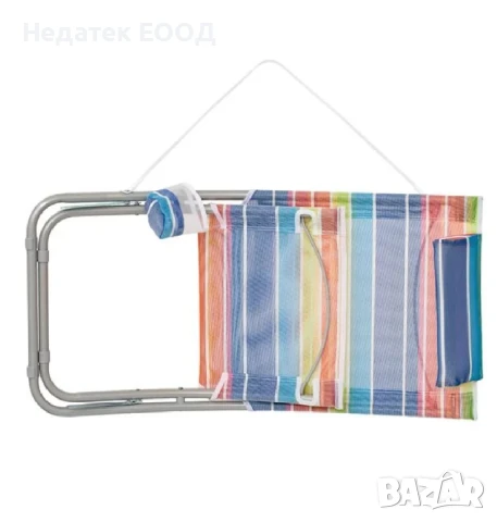 Сгъваем плажен стол, Многоцветен, 70x48x78 см., снимка 4 - Къмпинг мебели - 50458339