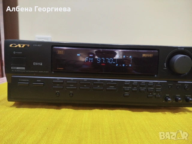 Усилвател с тунер  CAT CS - 907 -120 W, снимка 6 - Ресийвъри, усилватели, смесителни пултове - 53925996