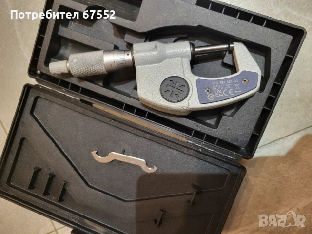 Микрометър (външен) Mitutoyo C/N 293-831-30, снимка 3 - Шублери - 53758997